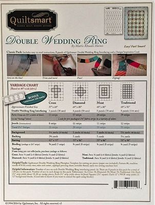 Double Wedding Ring Quiltsmart Classic Pak QS20012
