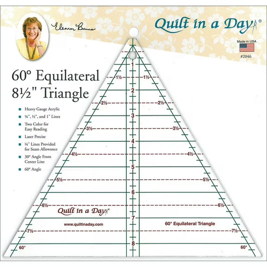 Quilt in a Day 60 degree ruler 8.5 inch 2046