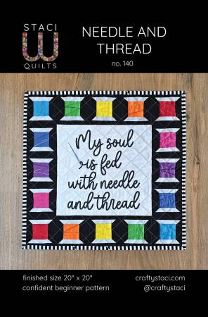 Needle and Thread Pattern and Fabric Panel SWQ140
