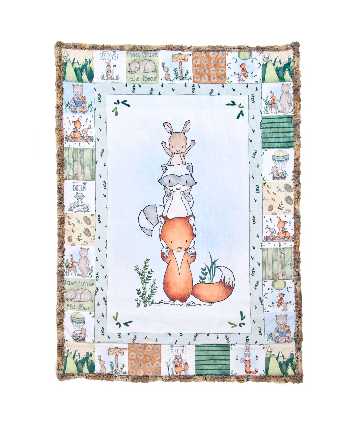 Minky Tiny Tails Cuddle Kit Timber Grove STTTIMB