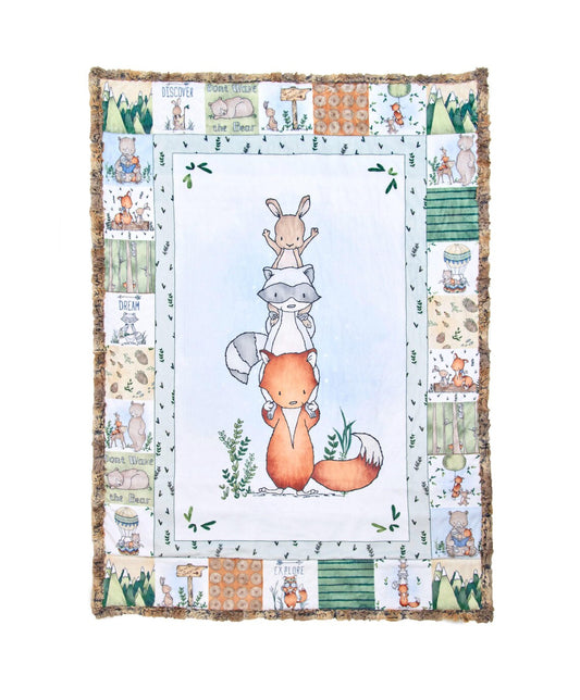 Minky Tiny Tails Cuddle Kit Timber Grove STTTIMB