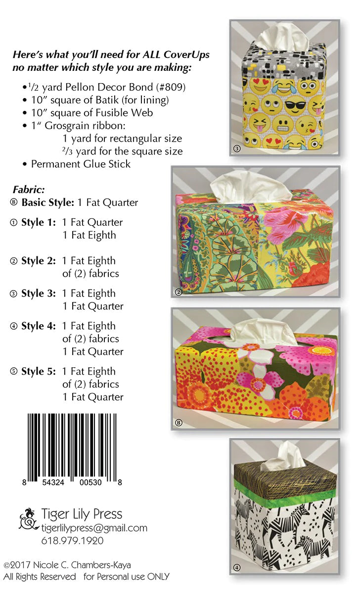 Tissue Box Cover Ups TLP1247