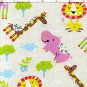 TC Studio Kid's Choice: Cute Animals on Yellow 49220-YELLOW