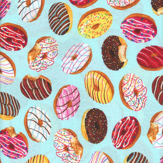 Timeless Treasure Frosted Donuts c5860 Aqua