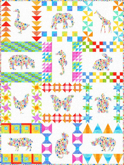 In the Beginning Floral Menagerie Block of the Month FMBOM