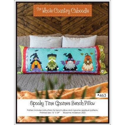 Spooky Time Gnome Bench Pillow WCC463