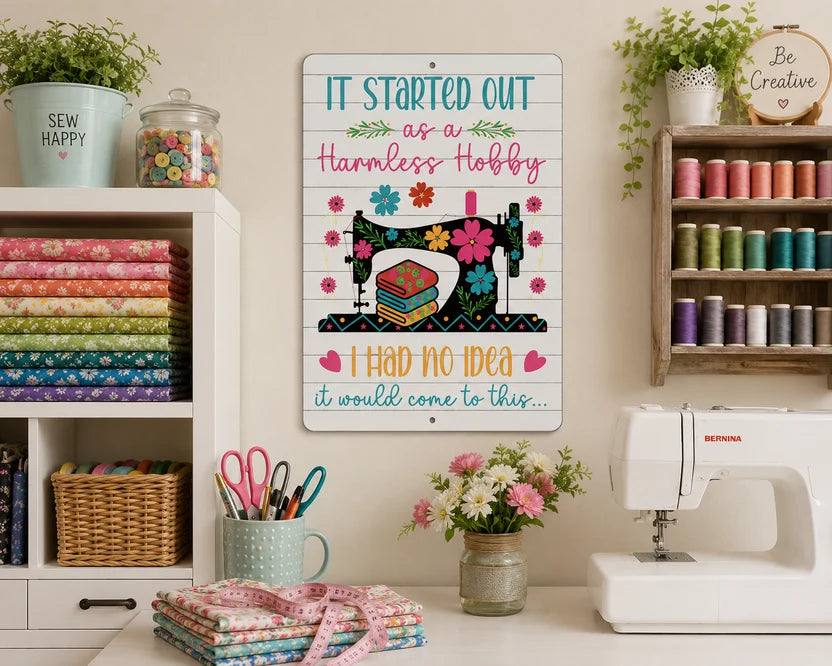 Harmless Hobby 12in x 18in Aluminum Sign LAL-AS1802