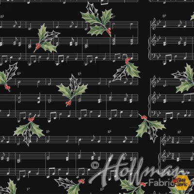 Hoffman Cardinal Carols Onyx/Silver Q7628-213S