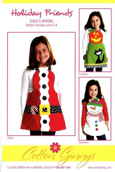 Holiday Friends Child's Apron HF164
