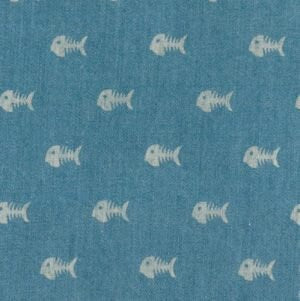 Fabric Finders Bonefish on Denim