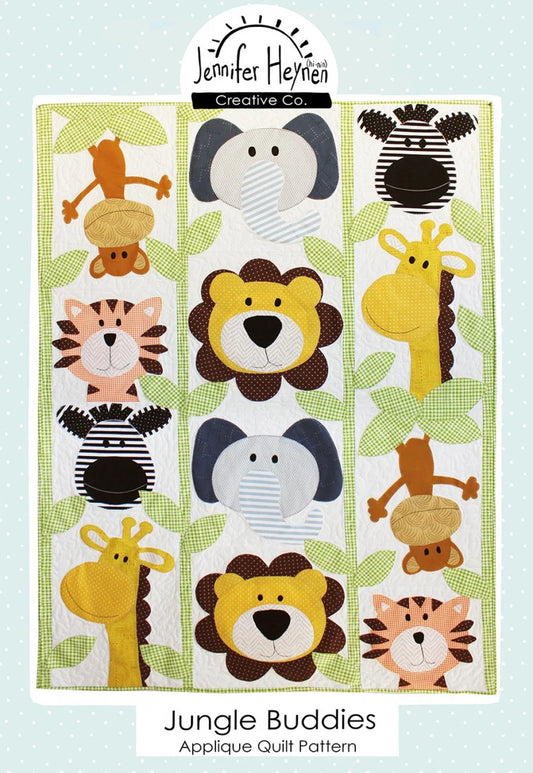 Jungle Buddies Applique Pattern JJPT5999