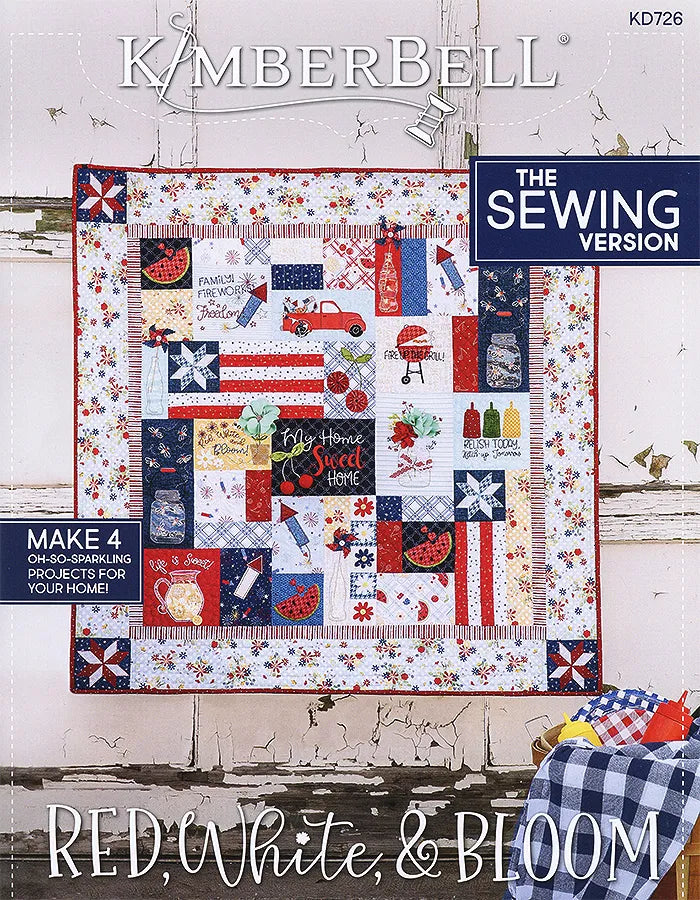 Kimberbell Red White and Bloom Sewing Version KD726