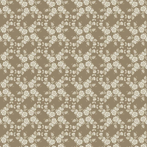 Cloud 9 Fabrics Cottage Garden-Lattice Vine-Brown 228030