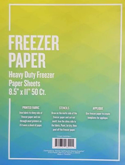 Freezer Paper Sheets 8.5x11in 50 ct DWRP8511