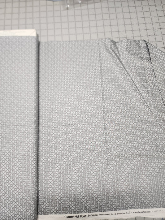 3 yd cut Benartex Sweater Check Gray 10172-083yc