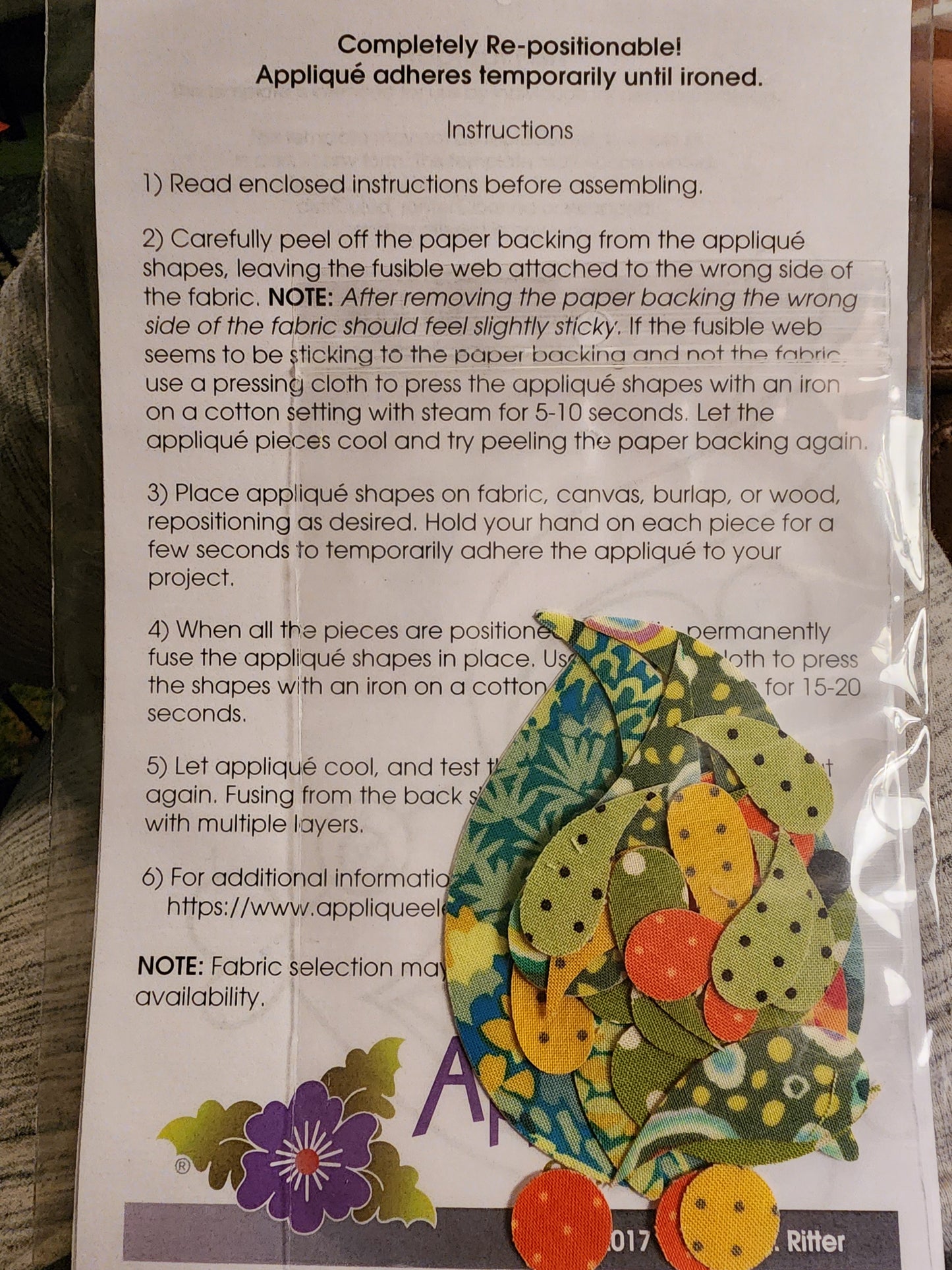 Applique Tropical Fish Green QCIUEA-0948