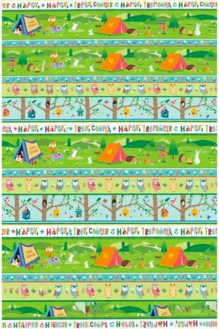 Kanvas Happy Camper Stripe 12842