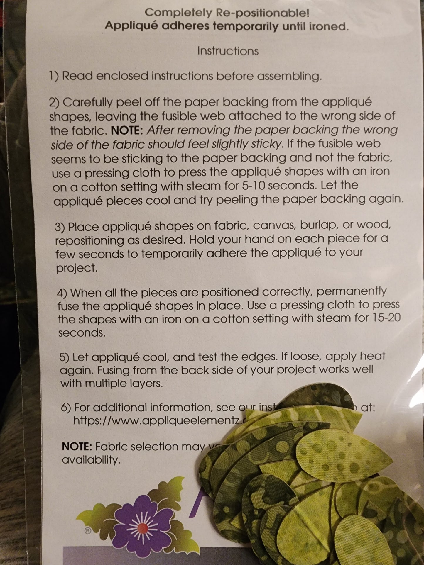 Applique Bohemian Leaves Batik QCIUEA-1022