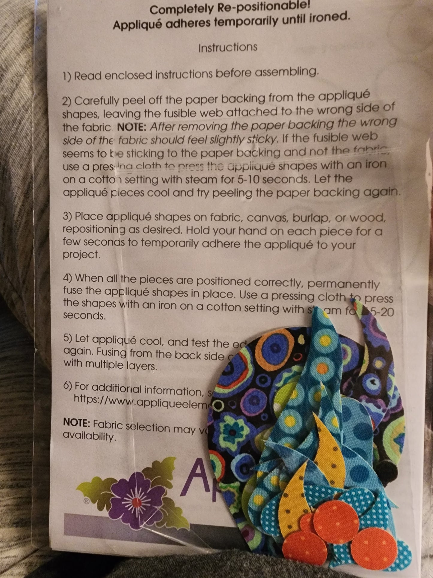 Applique Tropical Fish Blue QCIUEA-0947