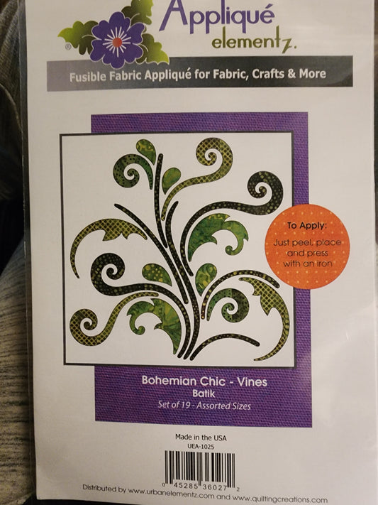 Applique Bohemian Vine Batik QCIUEA-1025