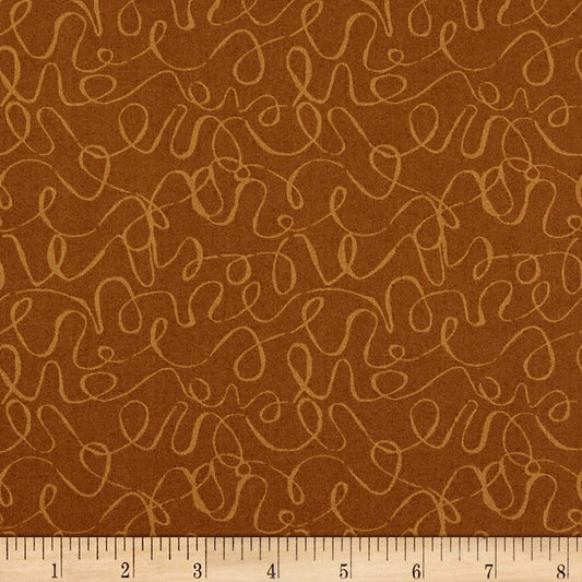 Andover Scribbles Russet N3