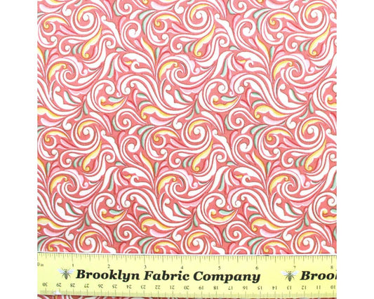 Maywood Studios Regal Rose Scroll-pink MAS10687-P