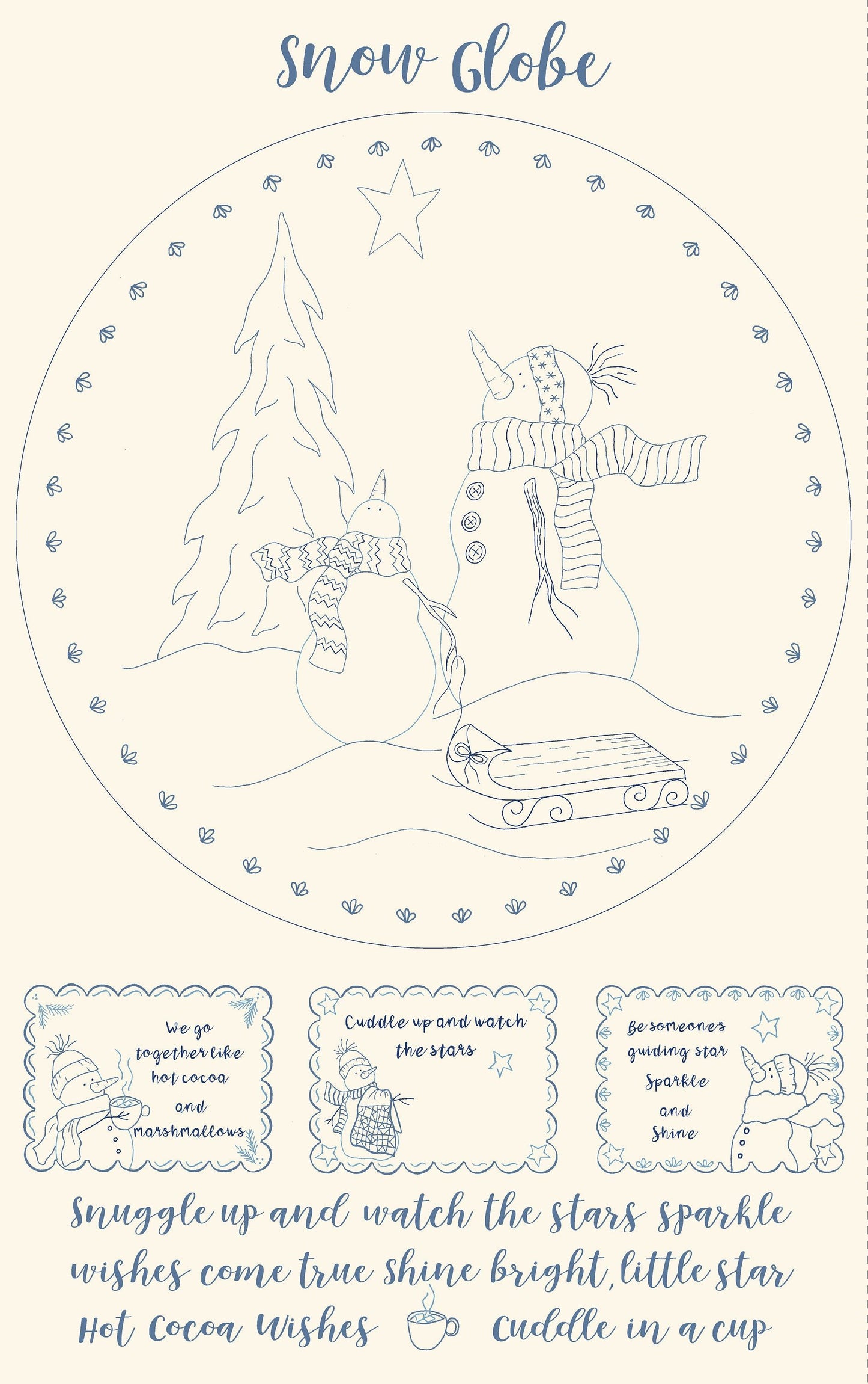 Studio 37 Fabrics Snow Globe 0588