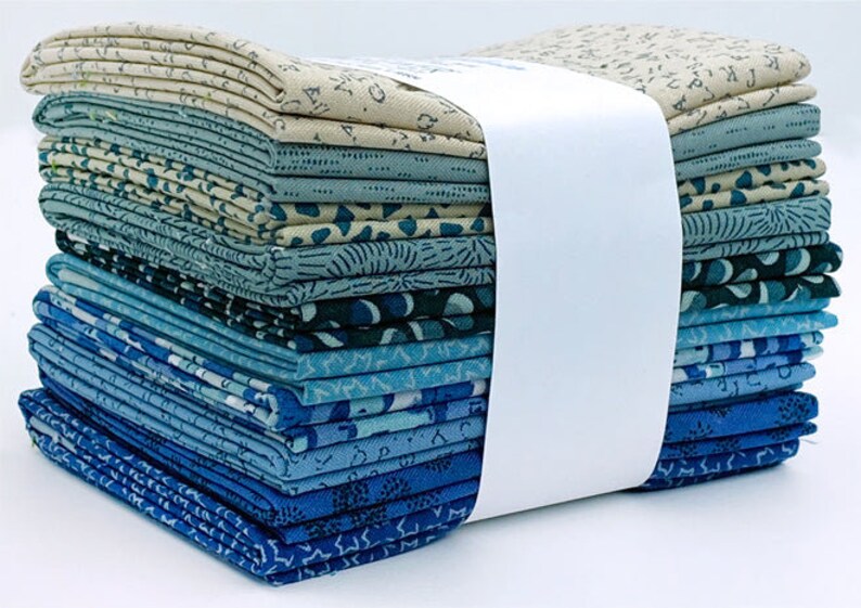 Stof Blue Fat Quarter Bundle 10k STQCFQ11