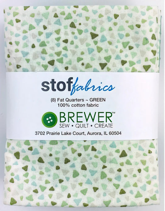 Stof Greens Fat Quarter Bundle 8pk STQCFQ9