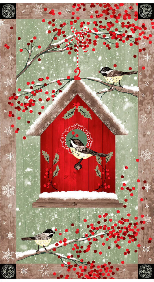 Studio E Chickadee Christmas Choir Panel SECCCP