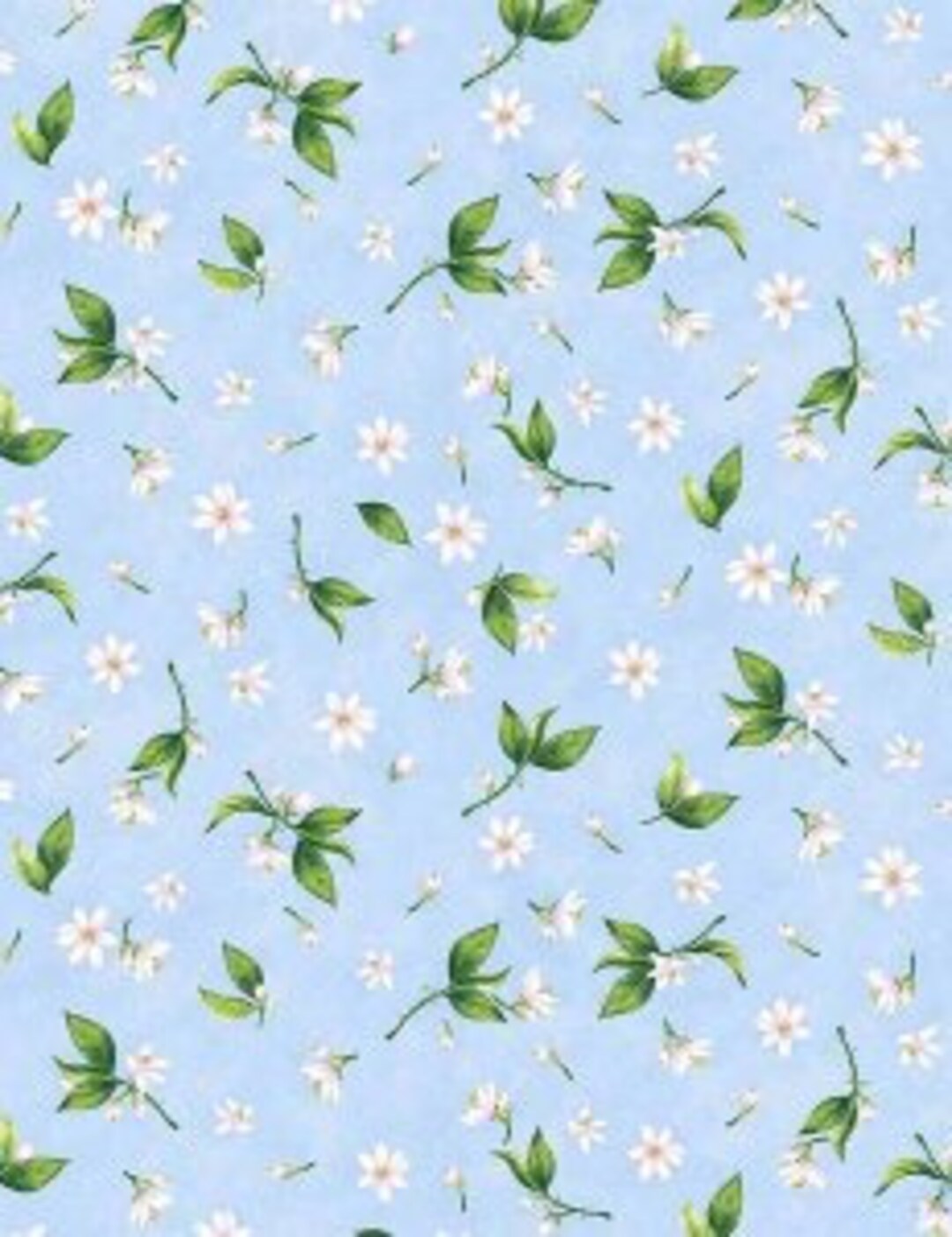 Timeless Treasures Tossed Floral on Light Blue C8023-BLUE-A2