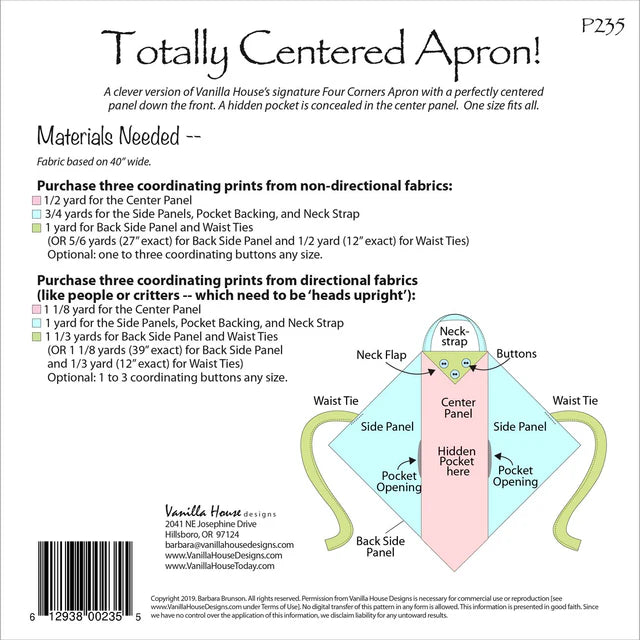 Totally Centered Apron P235