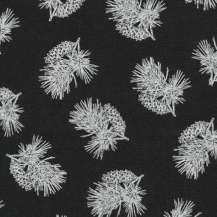 Robert Kaufman Winter's Grandeur Metallic 9 AXBM-20080-181 ONYX