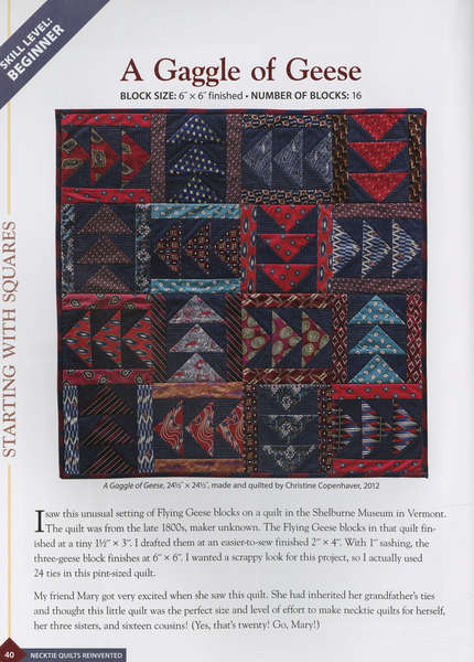 Necktie Quilts Reinvented by Mary Copenhaver 11075