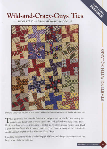 Necktie Quilts Reinvented by Mary Copenhaver 11075