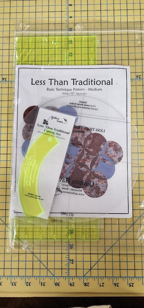 "Less Than Traditional" Medium Template Set w/Pattern