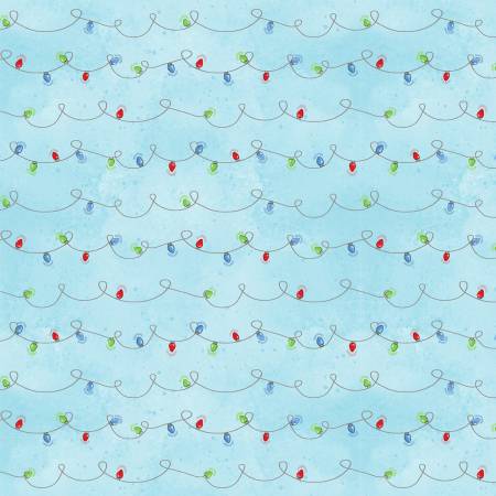 Wilmington Prints Nose to Nose 39683-494 String Lights A/O Blue