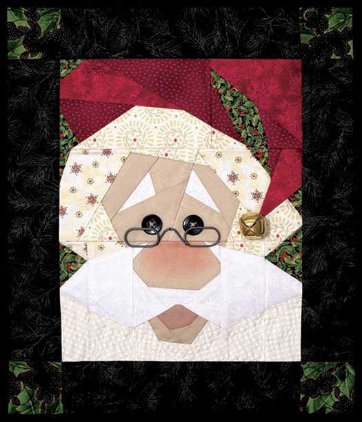 Holly Jolly Santa Pattern Stitch by number HHD4102 by Happy Hollow Designs