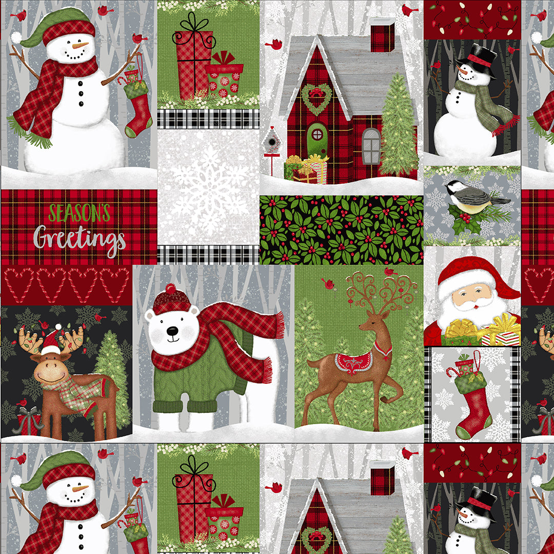 Studio E Snow Merry 5688-98 Multi Patch