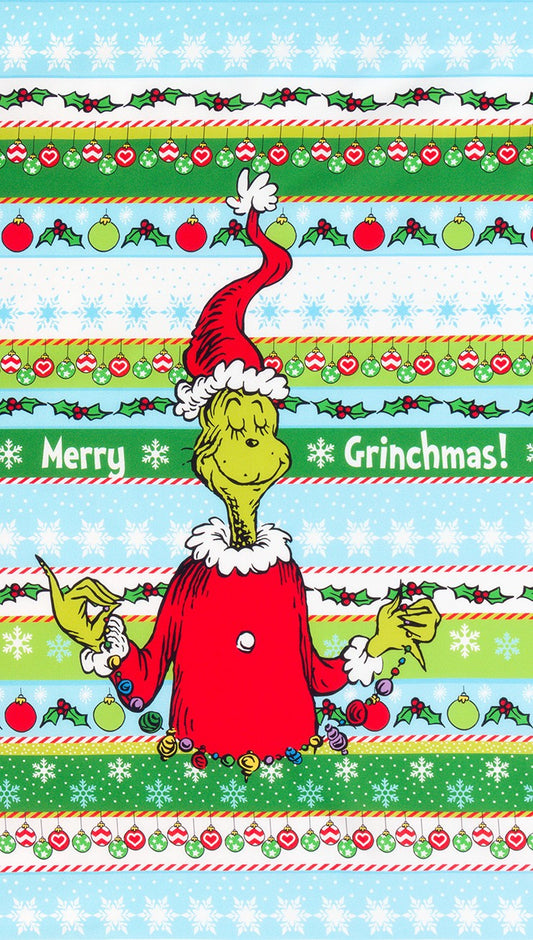 Robert Kaufman How the Grinch Stole Christmas 24" Panel ADE-20274-223 HOLIDAY