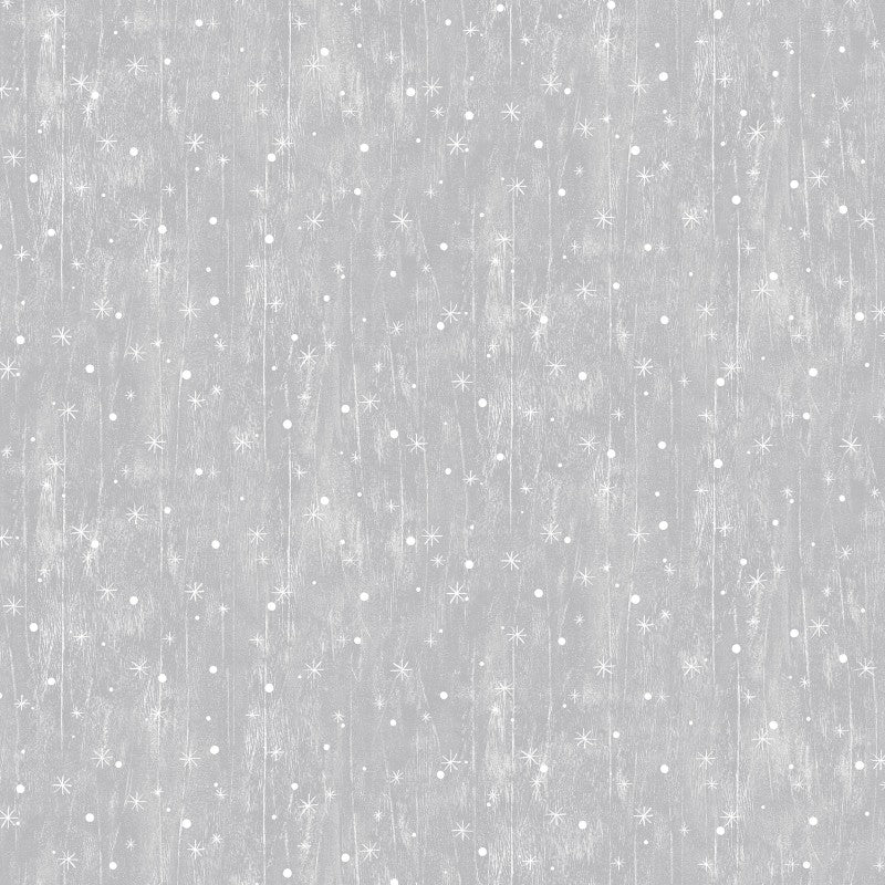 Benartex Jolly Lane Snowflake Cottage Gray BEN13583-08