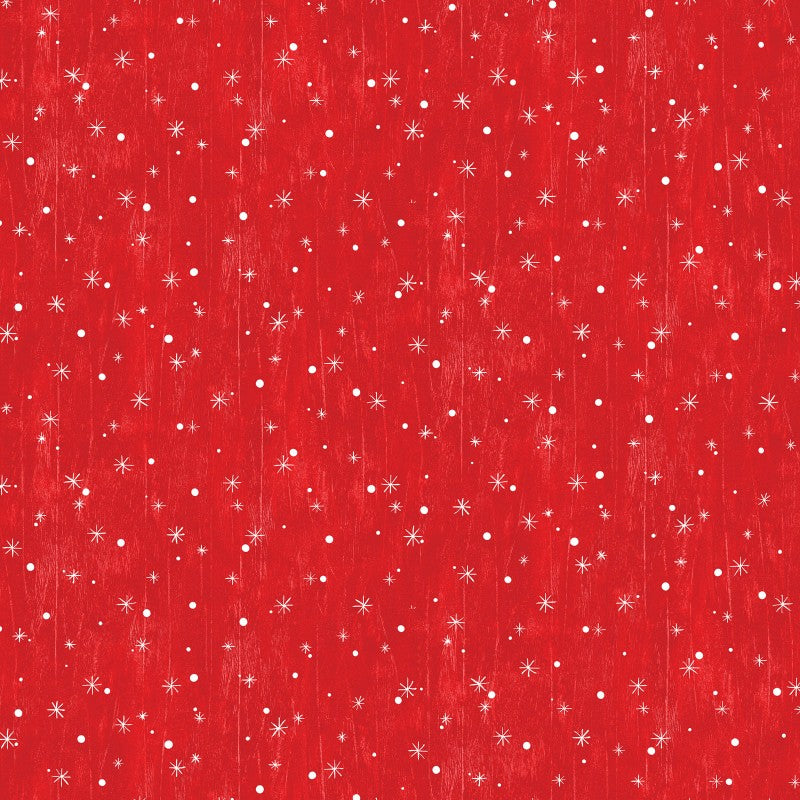 Benartex Jolly Lane Snowflake Cherry BEN13583-10