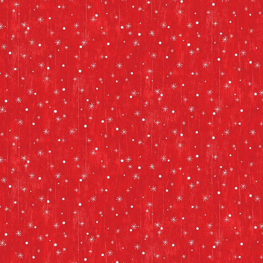 Benartex Jolly Lane Snowflake Cherry BEN13583-10