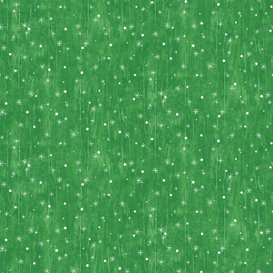 Benartex Jolly Lane Snowflake Green BEN13583-40