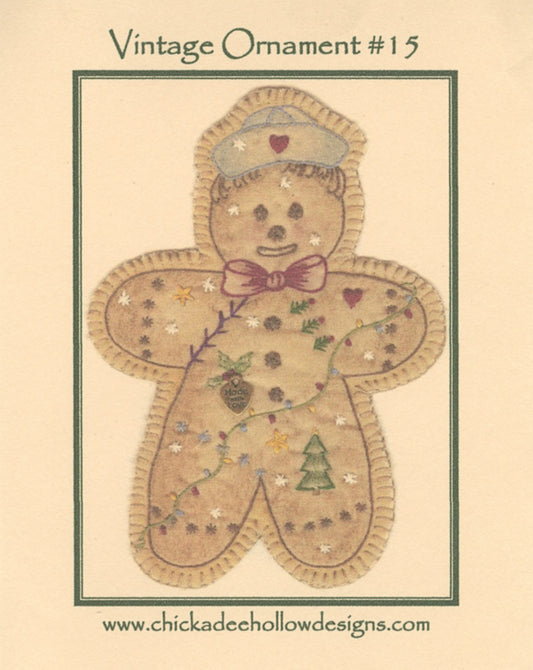Vintage Christmas Ornament - Gingerbread Boy