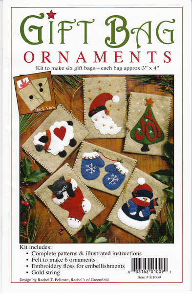 Gift Bag Ornaments Kit K1009