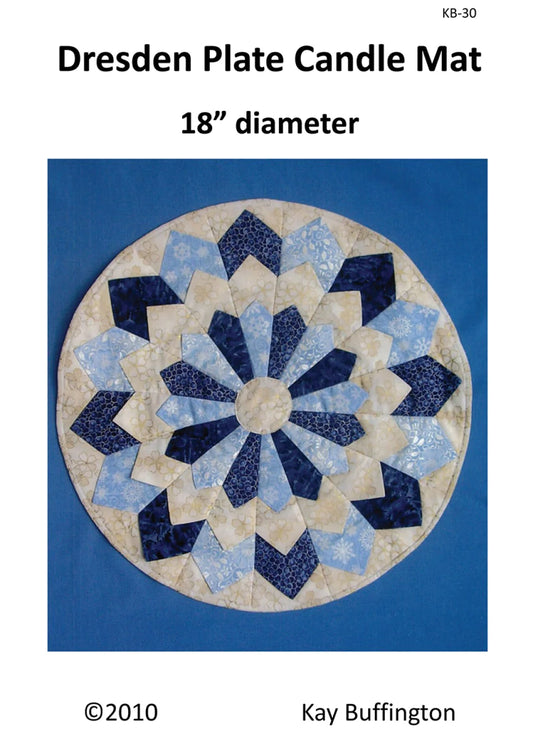 Dresden Plate Candle Mat KB30