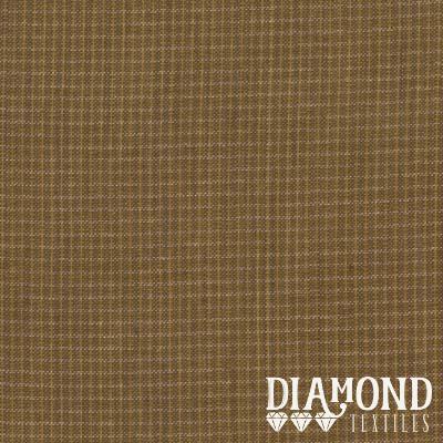 Diamond Textiles Homespun Brown Mini Check PRF-555
