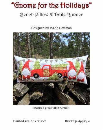 Gnome for the Holidays  Bench Pillow Pattern PST140