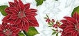 Hoffman Poinsettia Song Q7636-113S Frost/Silver